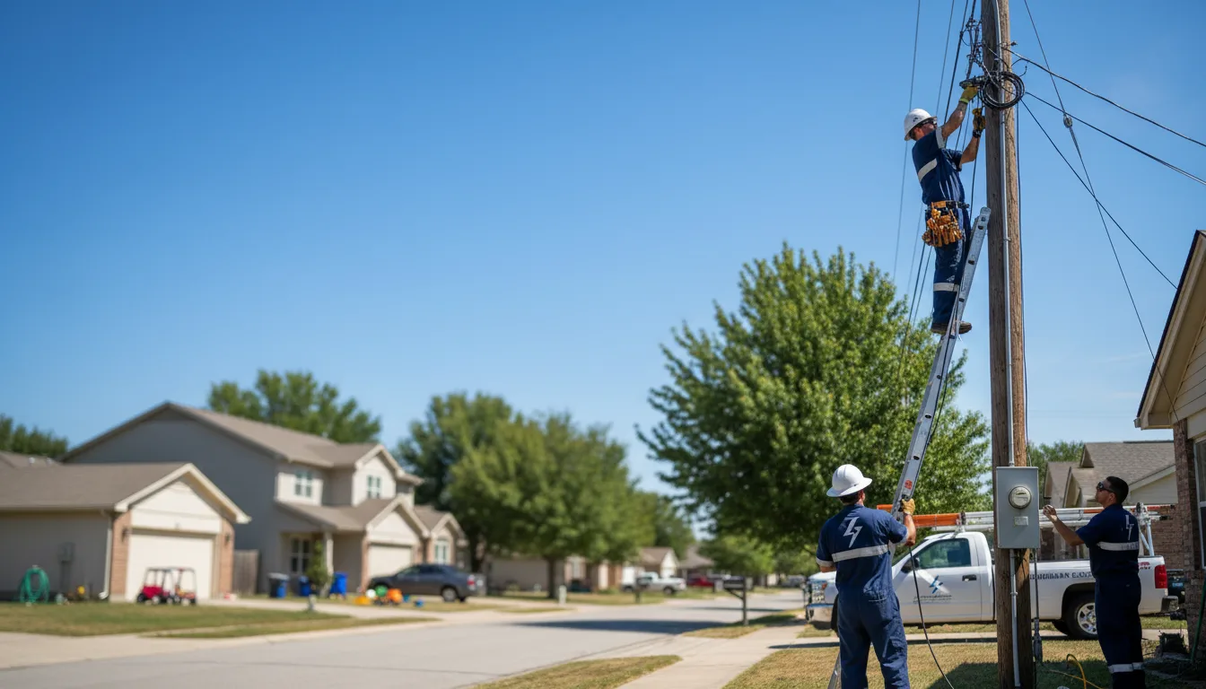 Residential electrician providing installation services in Green Bay, VA